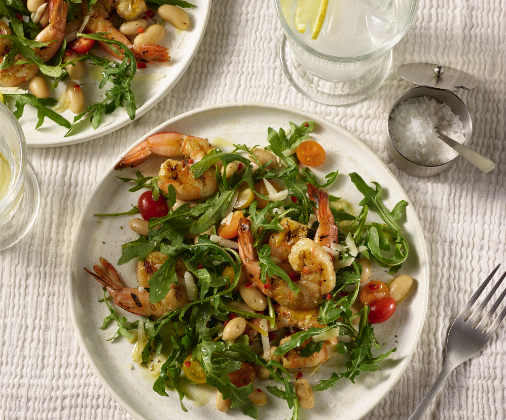 Shrimp, White Bean And Arugula Salad